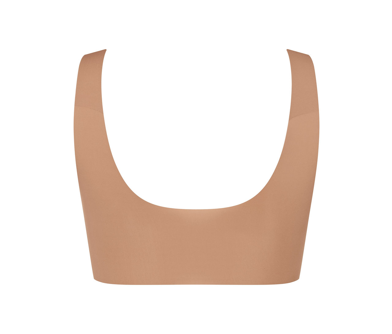 Detailaufnahme des sloggi ZERO Feel 2.0 Tops in Braun.