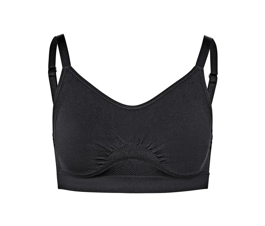 Schwarzer Seamless-Sport-BH.