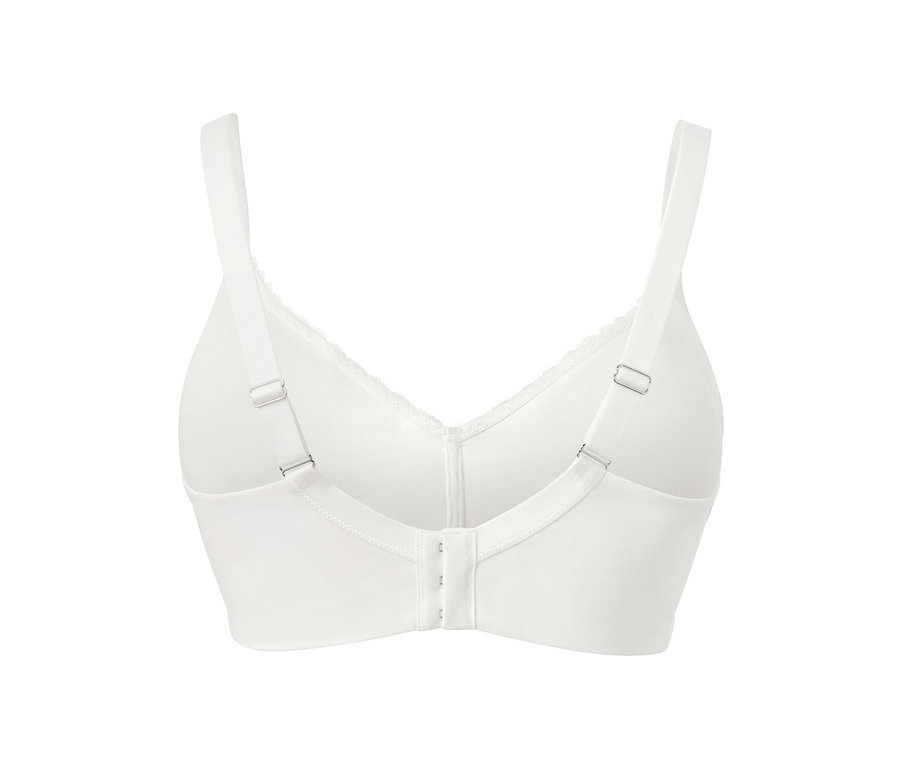 Detailansicht eines weißen Soft-BHs.