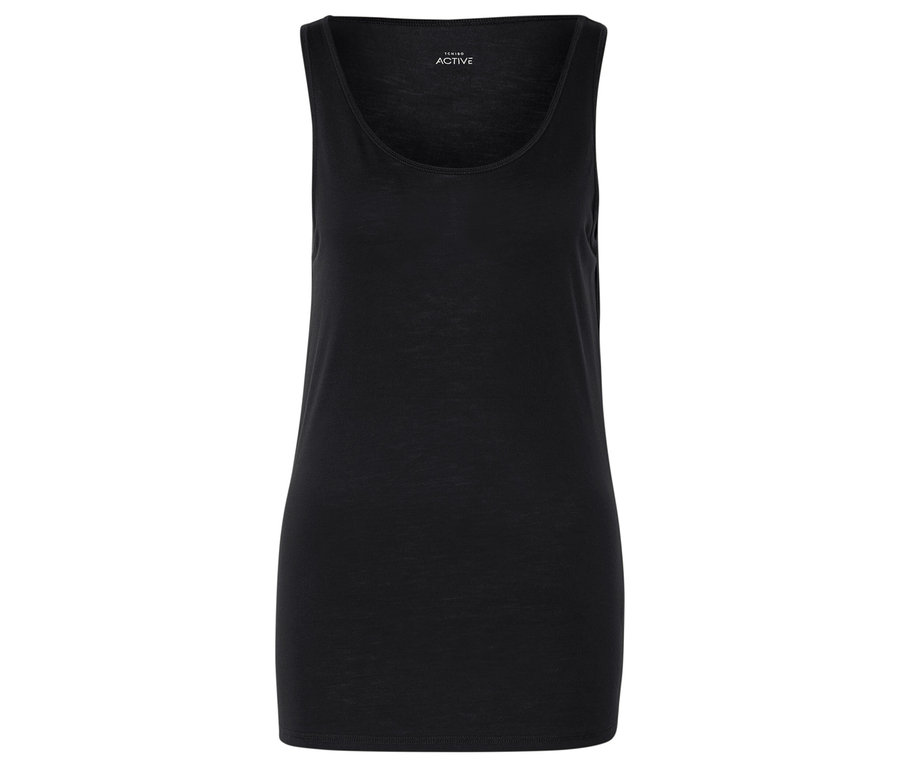 Schwarzes Tanktop mit ACTIVE-Logo oben.