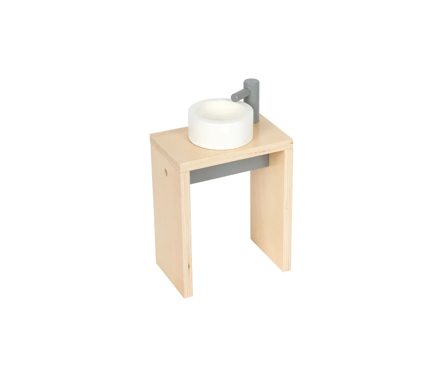 Waschbecken mit Armatur aus dem small foot Puppenhaus »Traumvilla XL«.