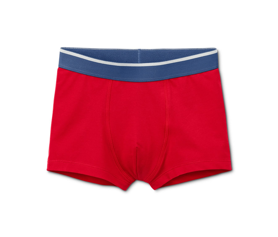 Ein roter Jungen-Slipboxer aus Bio-Baumwolle, 1 Stk. von 7.