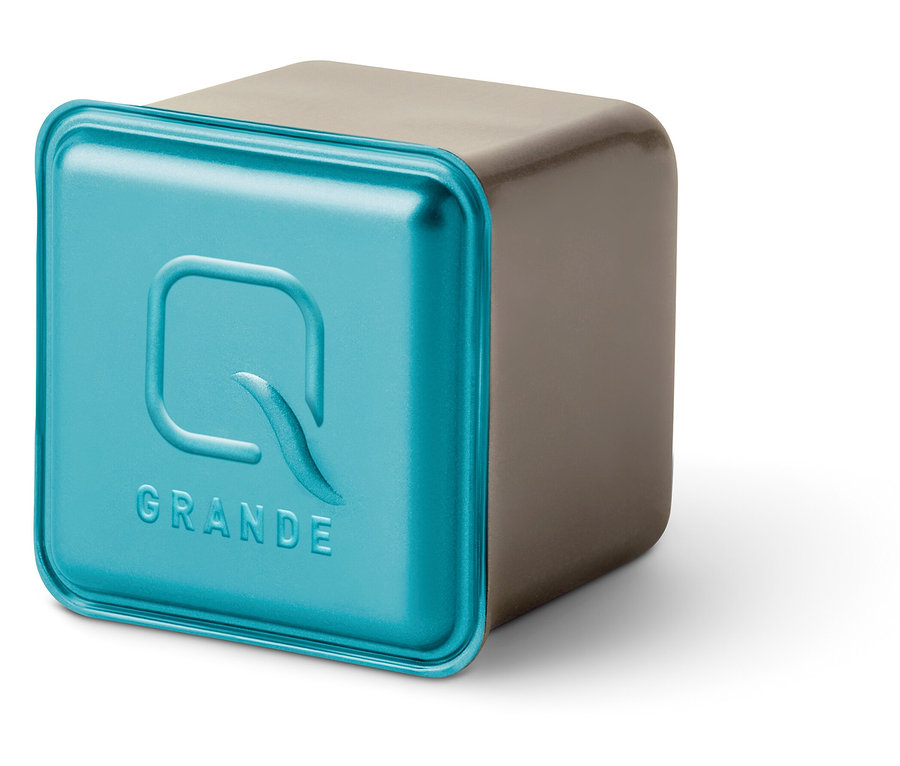 Eine Qbo Caffè Grande KIRINYAGA BAYA Kapselpackung.