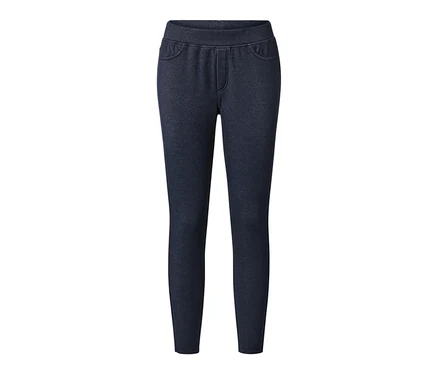 Gefütterte Leggings in Jeansoptik.
