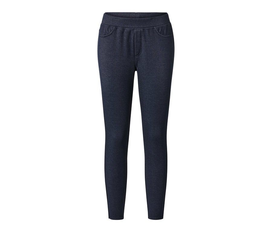 Gefütterte Leggings in Jeansoptik.
