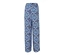 Blaue bedruckte Palazzohose.