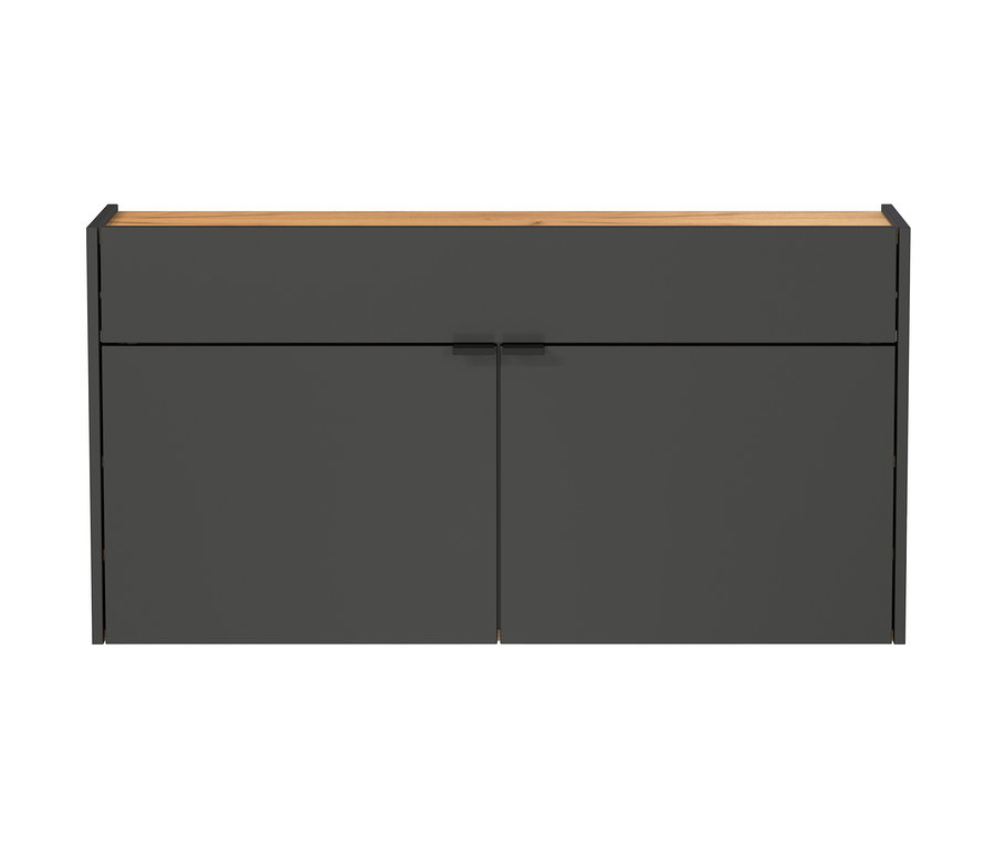 Breiter Mehrzweckschrank »Ameca« in Graphit.