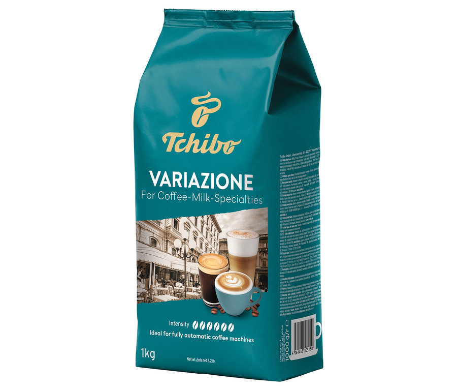 Eine 1 kg Packung TC Variazione 1000g DACH EE WB Kaffeebohnen.