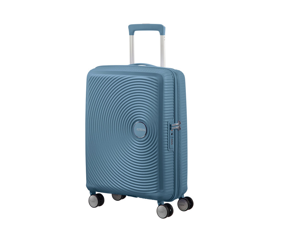 Blauer American Tourister Hartschalen-Koffer »Soundbox« Spinner, klein.