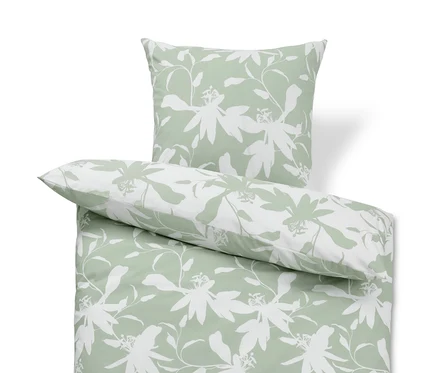 Abgebildet ist Renforcé-Bettwäsche, floral, in Normalgröße.