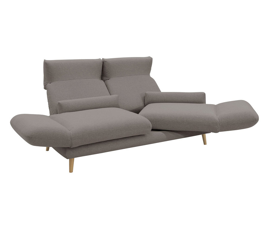 DOMO 2-Sitzer-Sofa »FuAR«, drehbar, taupe.