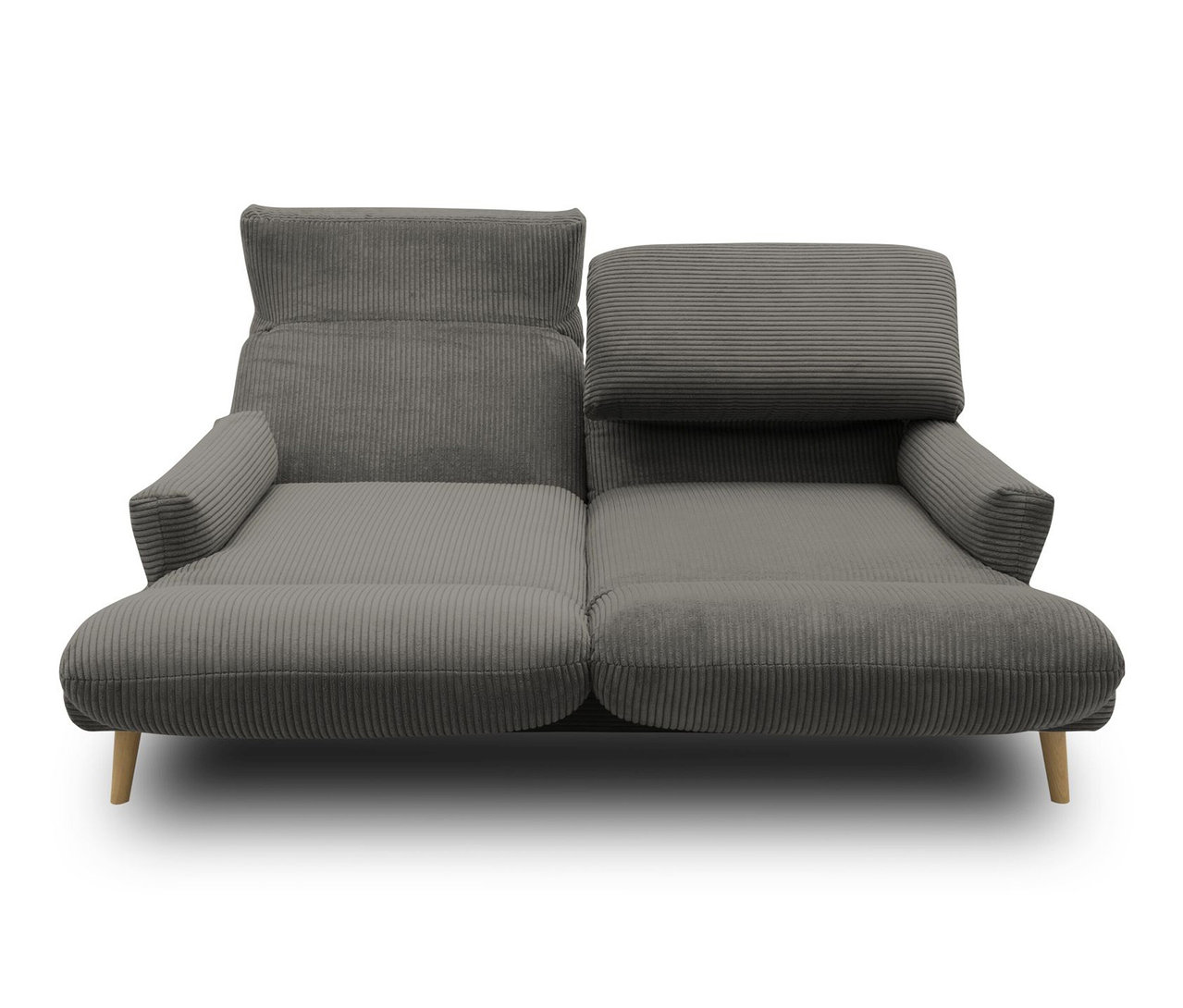 DOMO 2-Sitzer-Sofa »FuAR«, drehbar, dunkelgrau.
