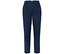 Dunkelblaue Leinenhose mit Kordelzug.
