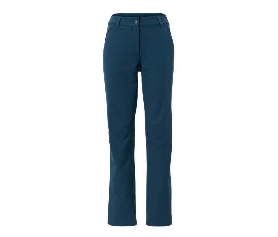 Eine blaue Softshellhose.