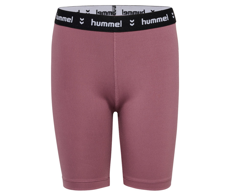 Nahaufnahme der HUMMEL HMLJR Pulse MW Short Tight in Rosa.