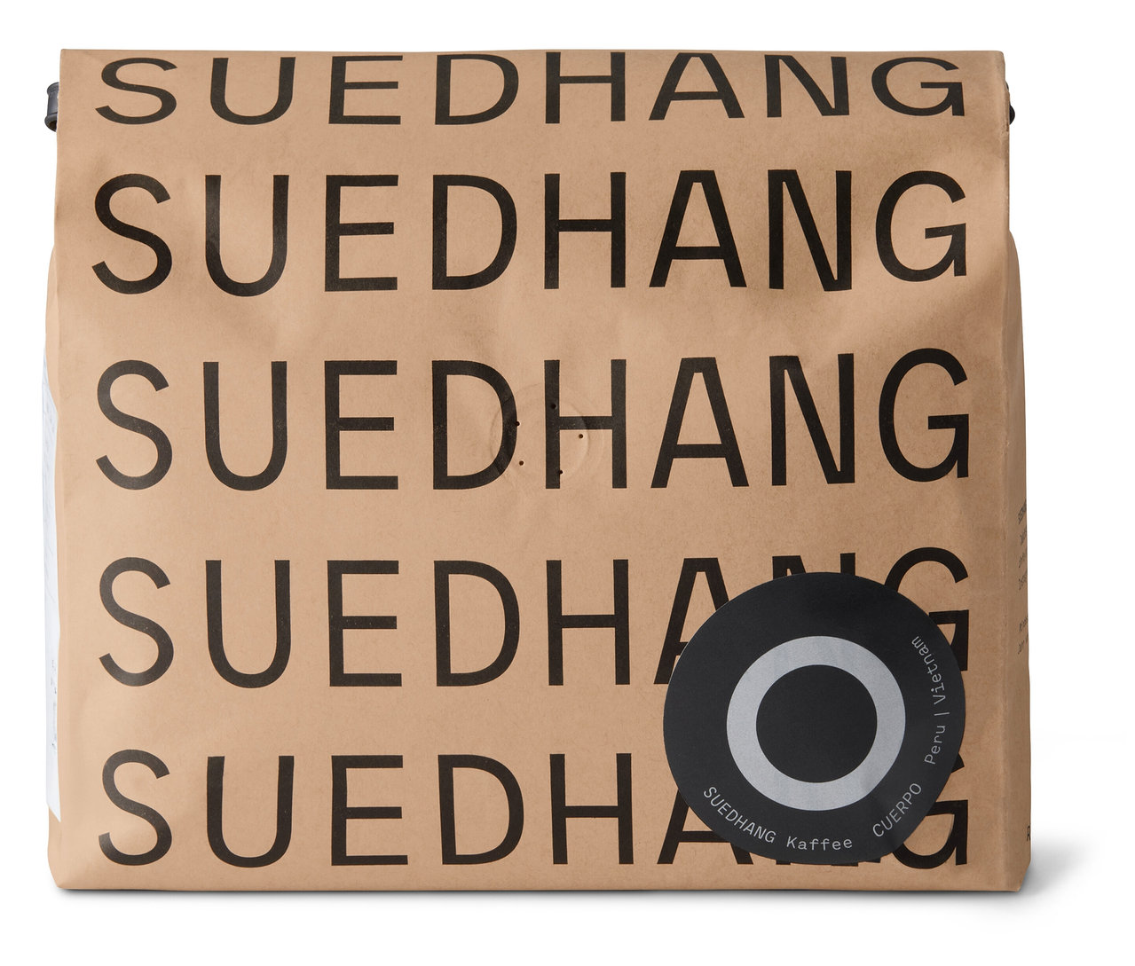 Braune Packung SUEDHANG - CUERPO Espresso - 1 kg Ganze Bohne