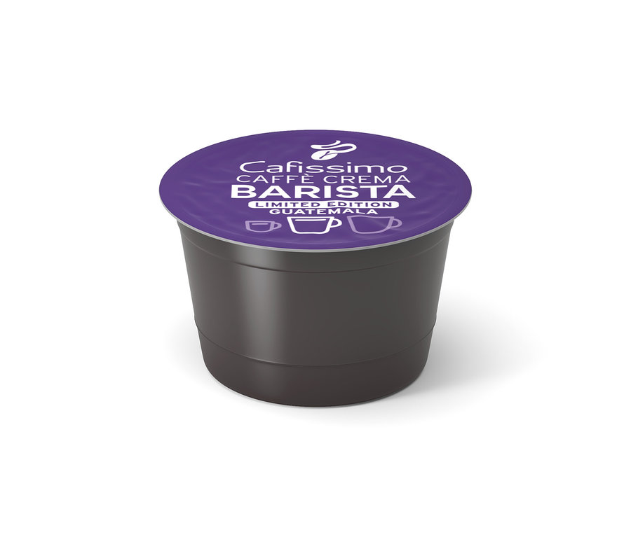 Eine einzelne Cafissimo BARISTA Caffè Crema Guatemala Kapsel.