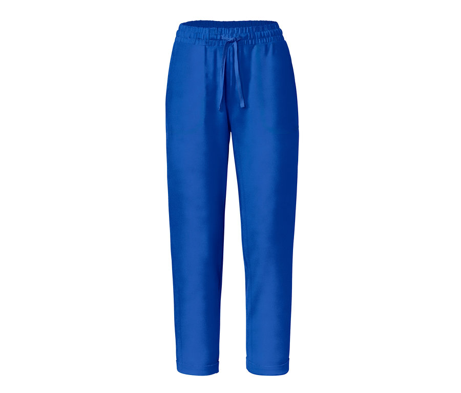Blaue Pyjamahose.