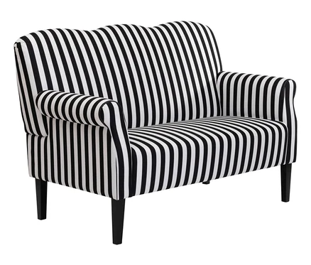 Schwarz-weiß gestreiftes Küchensofa »Juuma«.