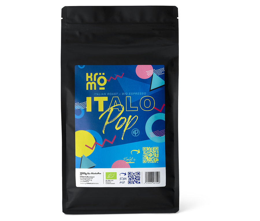 Kröm -  Italo Pop Bio Espresso - 1 kg Ganze Bohne