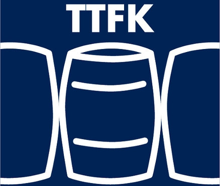 Grafik mit drei stilisierten Fässern und dem Text "TTFK" darüber. Im Kontext der Produktliste könnten dies Irisette Matratzen sein.
