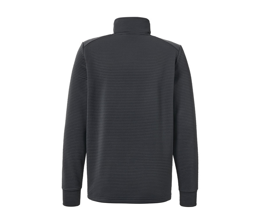 Anthrazitfarbene Funktionsjacke.