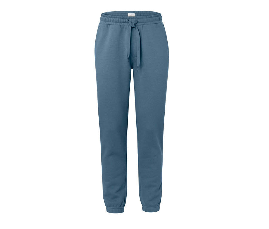Blaue Sweathose mit Kordelzug.