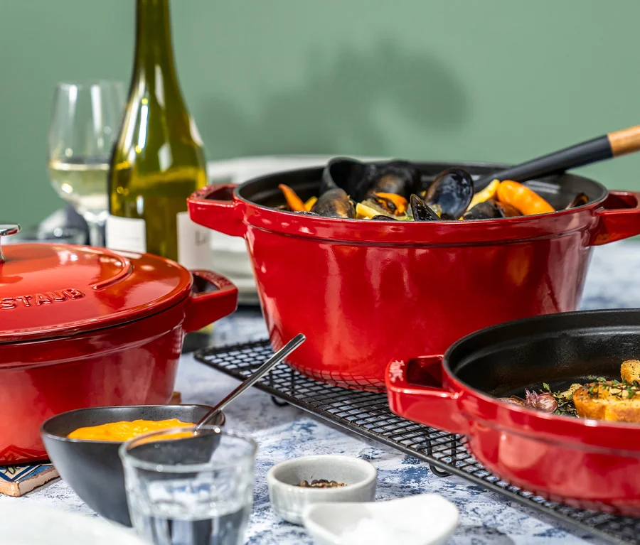 STAUB Kochtopf-Set »La Cocotte«, rot, 3-teilig bei Tchibo kaufen