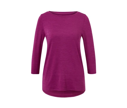 Pinkes Funktionsshirt mit 3/4-Arm.