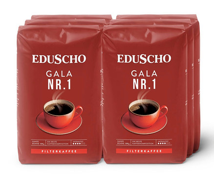 Sechs Packungen EDU Gala Nr.1 500gx6 Ventil.