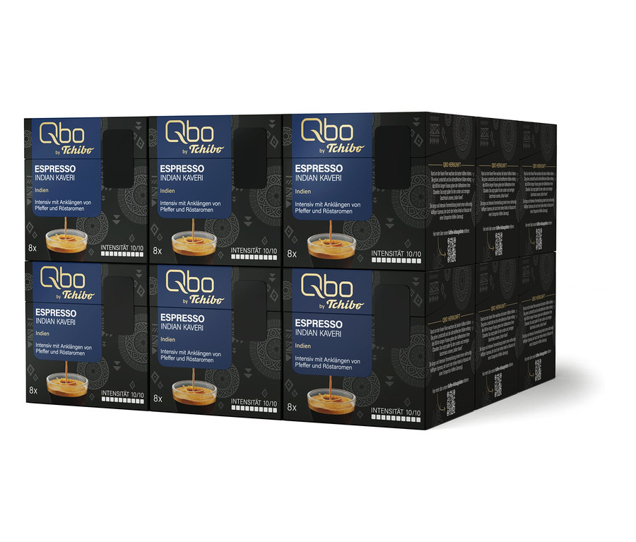 Qbo Espresso INDIAN KAVERI – 144 Kapseln