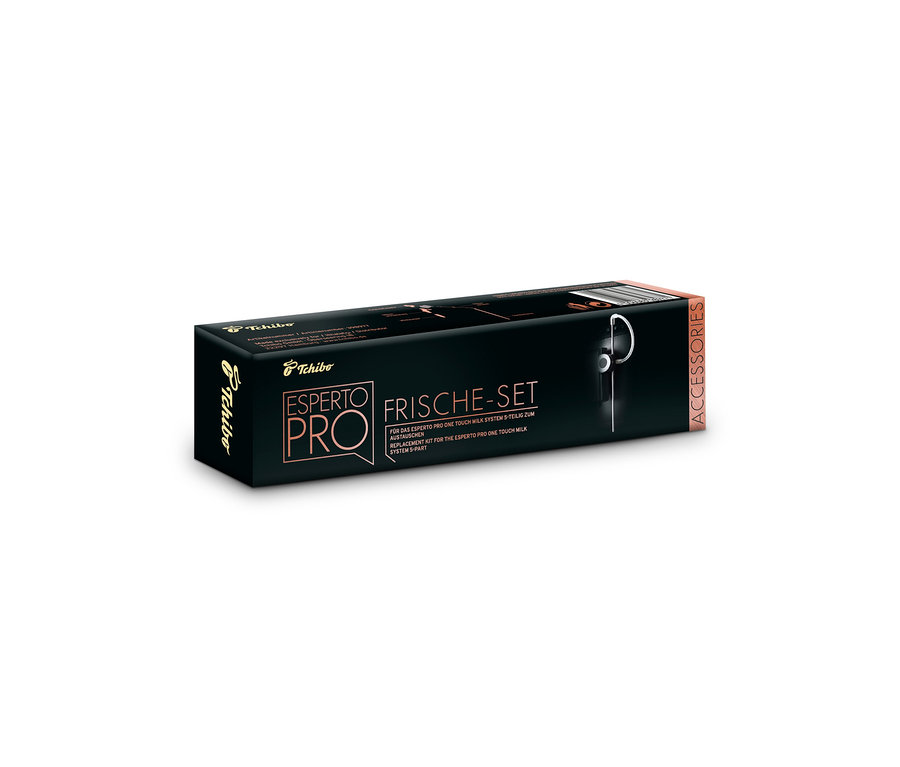 Eine Packung des Esperto Pro & Esperto2 Milk Frische-Sets.