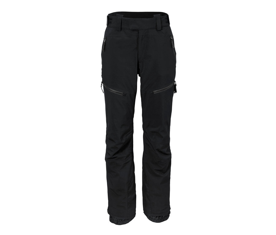 Eine schwarze High-Tech-Skihose.