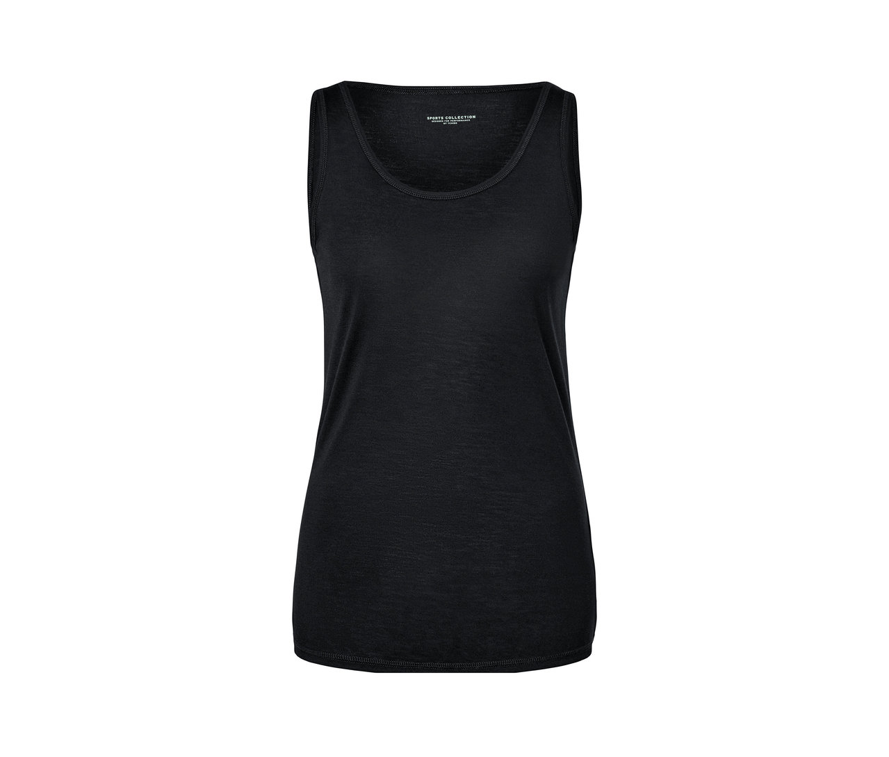 Braunes 2-in-1-Sportshirt.