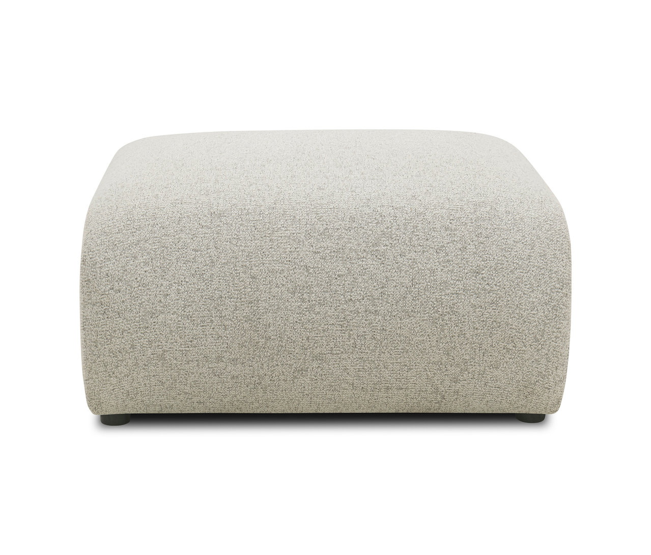 Ein beiger DOMO Hocker »Bela« vor einem weißen Hintergrund.