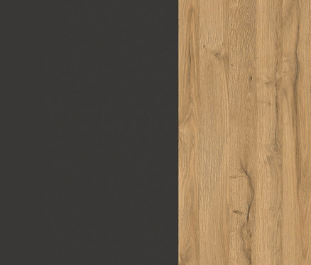 Holzstruktur in Hellbraun neben einer grauen Fläche.