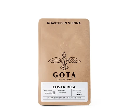 Packung Gota Coffee - Costa Rica Omni-Roast - 250 g Ganze Bohne.