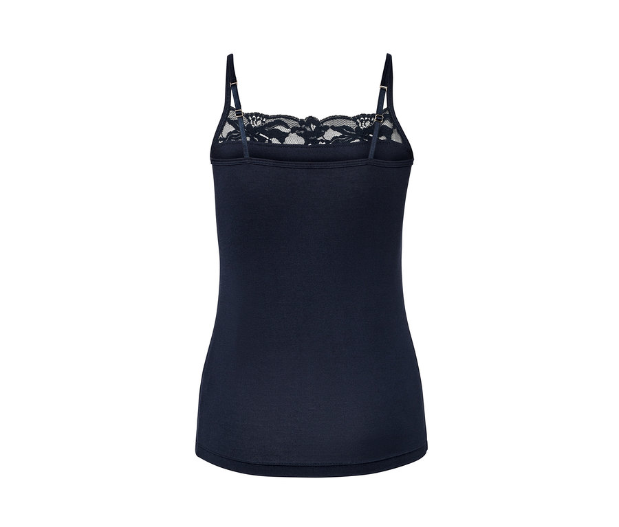Blaues Hemdchen mit Spitze