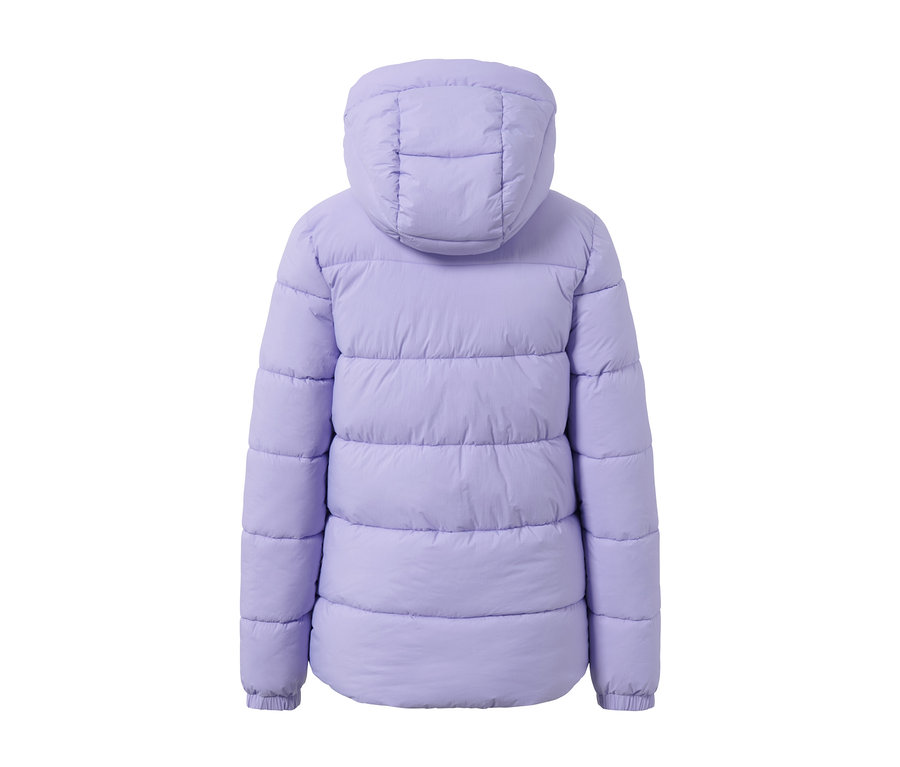 Detailansicht der Rückseite der Ski-Steppjacke.