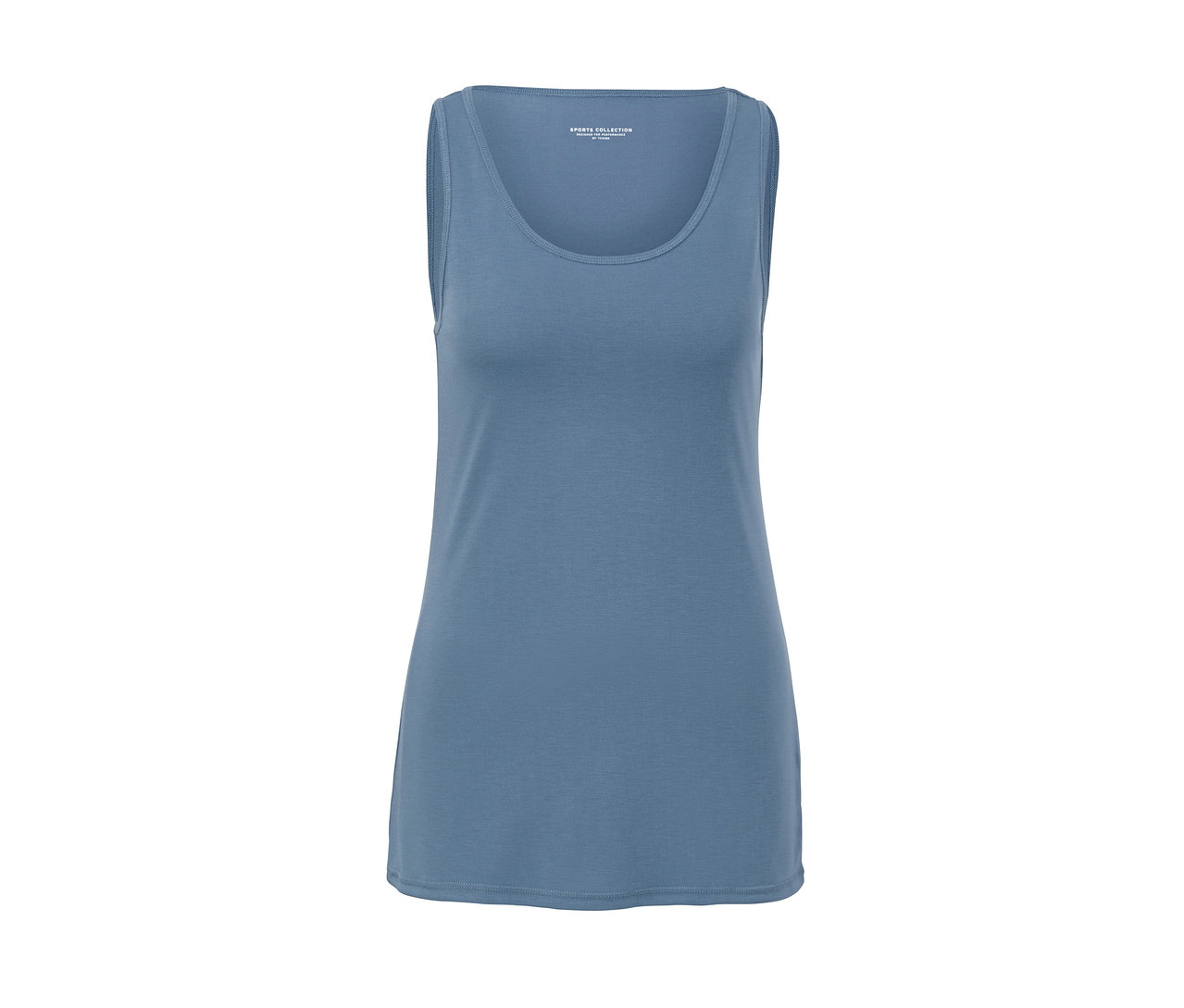 Blaues 2-in-1-Sportshirt.