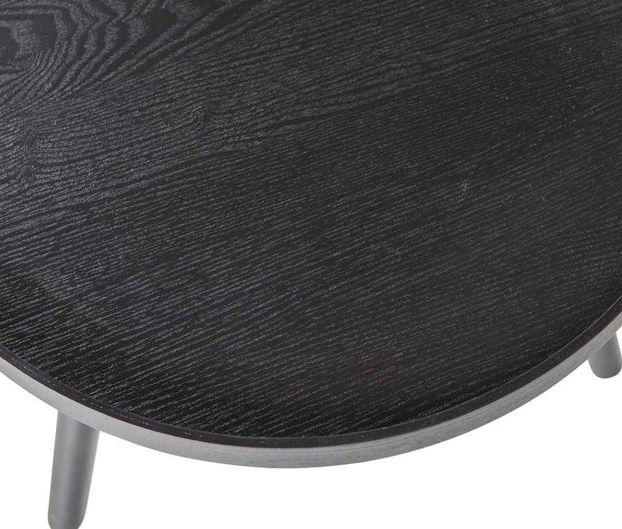 Detailansicht des Woood Beistelltisch »Mesa M«, Holz, schwarz.