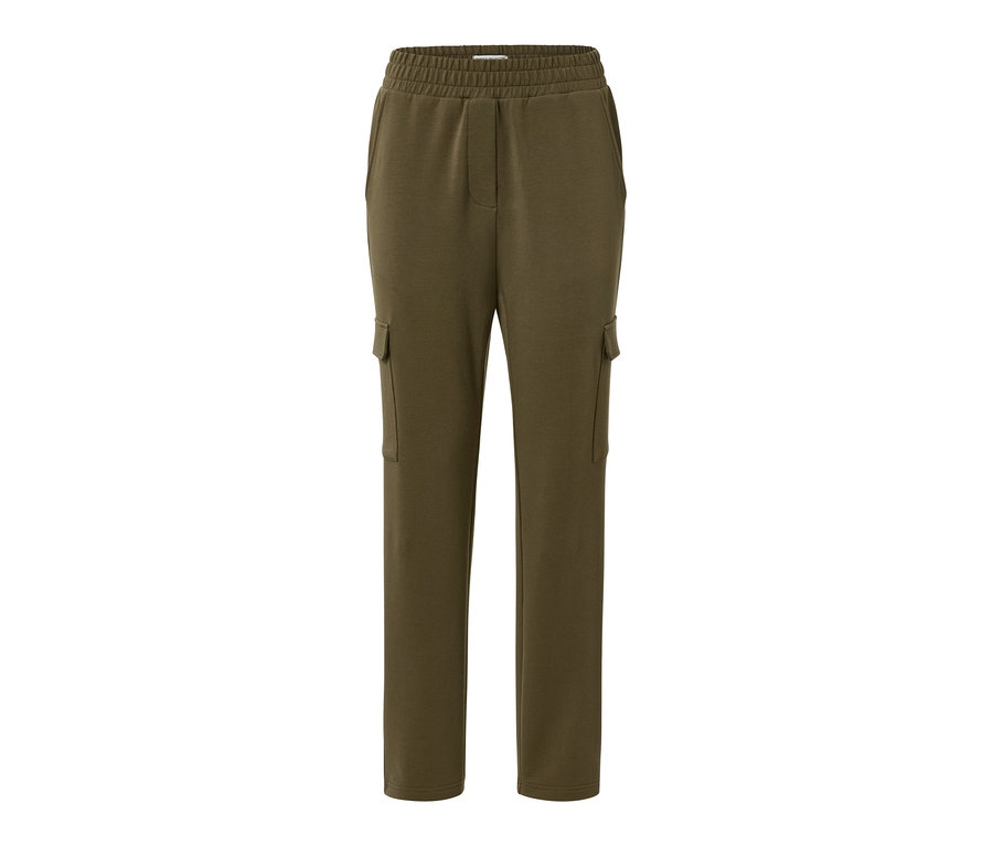 Khakifarbene Joggpants mit Cargo-Taschen.
