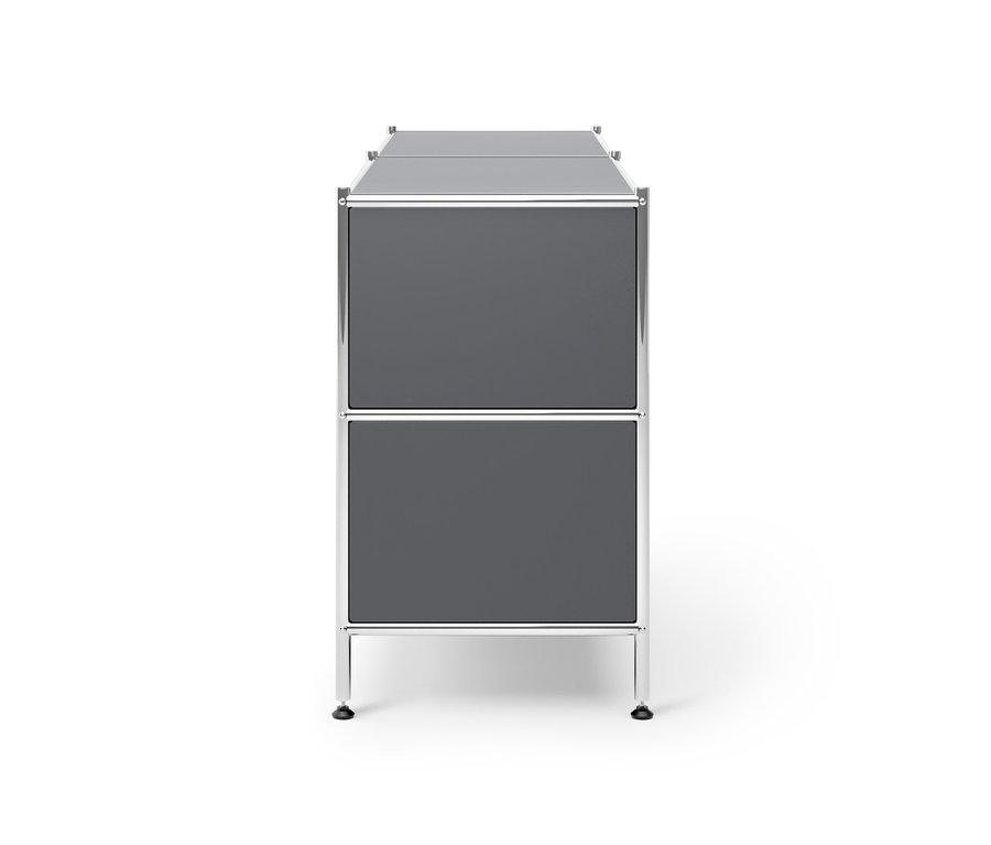 Graues Lowboard Metall »CN3« mit 4 Schubladen.