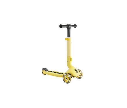 Gelber PUKY Roller PUSH auf weißem Hintergrund.