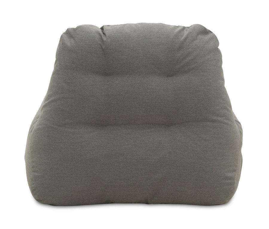 Grauer DOMO collection Loungesessel mit Sunbrella®-Stoff, Flanelle.