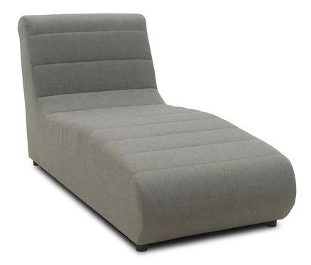 Graue DOMO collection Recamiere mit Sunbrella®-Stoff, Flanelle.