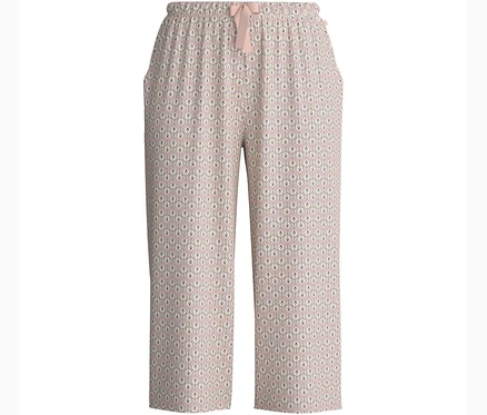 Die Calida »Favorites Arts« 3/4-Hose mit Muster und Schleife am Bund ist zu sehen.
