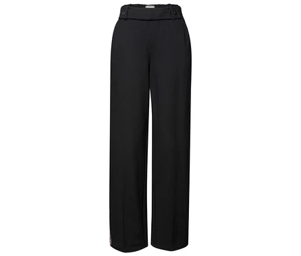 Schwarze Street One Straight Leg Hose mit Gallon