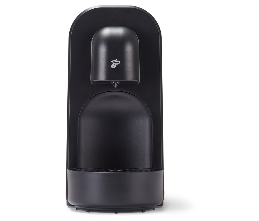 Schwarze Cafissimo now black Kaffeemaschine von vorne.