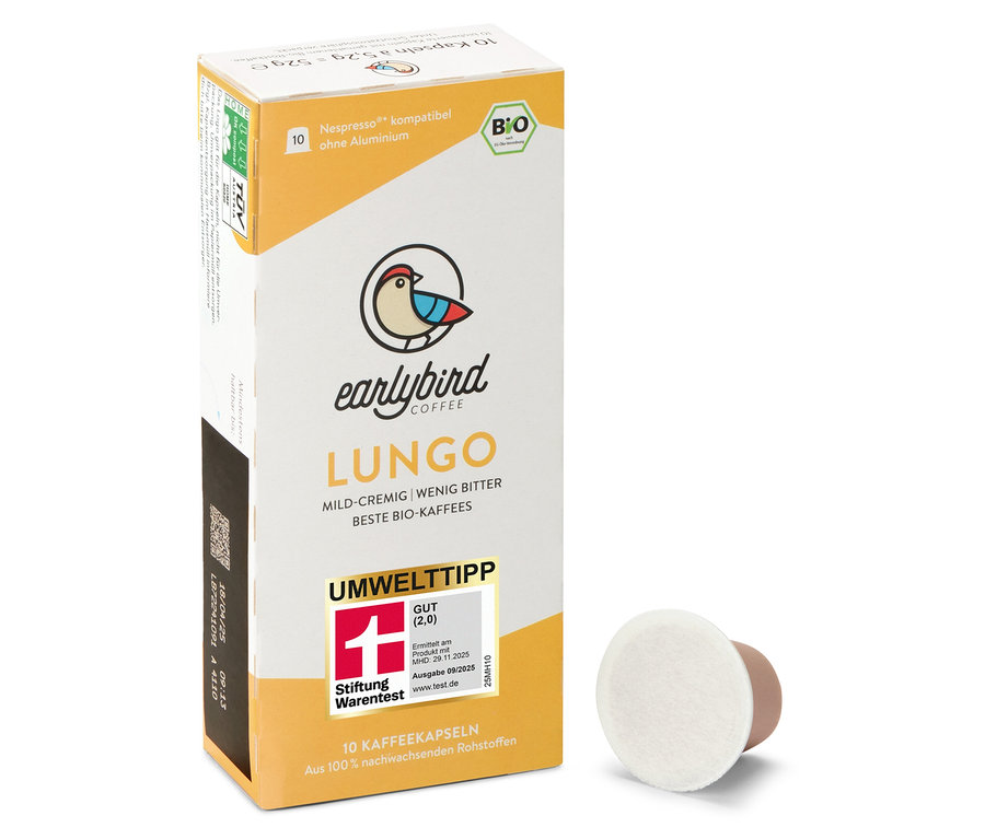 earlybird - Bio Lungo - 10 Kapseln